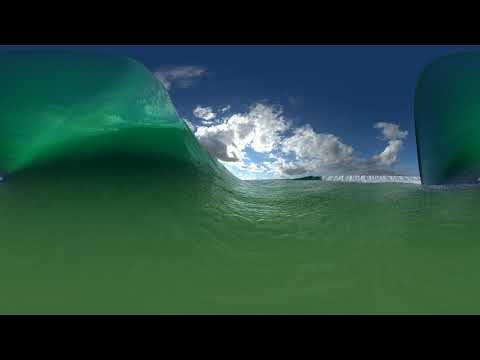 Virtual Surfing 360 Virtual Reality Video - look around in the tube