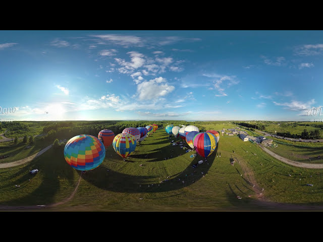 360 The Golden Ring of Russia Air-Balloon Festival 4 aerial video图1