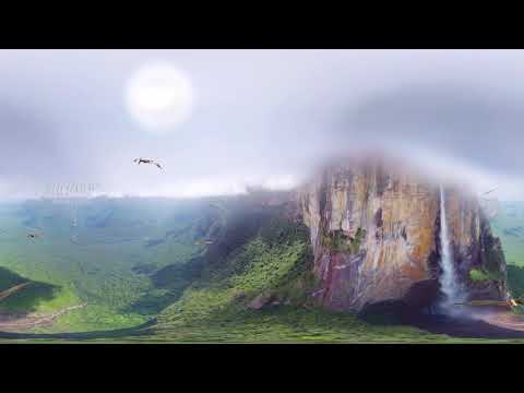 360 video Angel Falls millions of years ago 4K aerial video图3