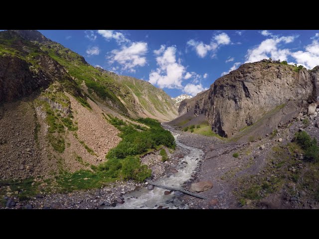 360 video Journey to Elbrus Mountain Russia 8K aerial video图1