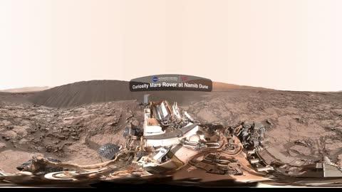 【360° VR】NASA的好奇号火星探测器在纳米布沙丘 超清 4K图 【360° VR】NASA的好奇号火星探测器在纳米布沙丘 超清 4K图