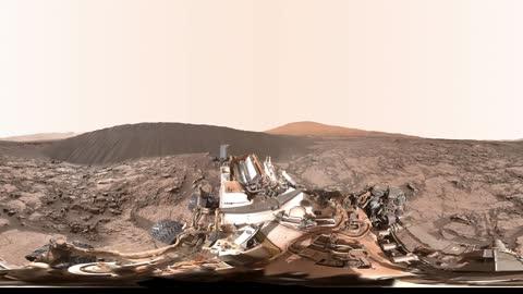 【360° VR】NASA的好奇号火星探测器在纳米布沙丘 超清 4K图 【360° VR】NASA的好奇号火星探测器在纳米布沙丘 超清 4K图