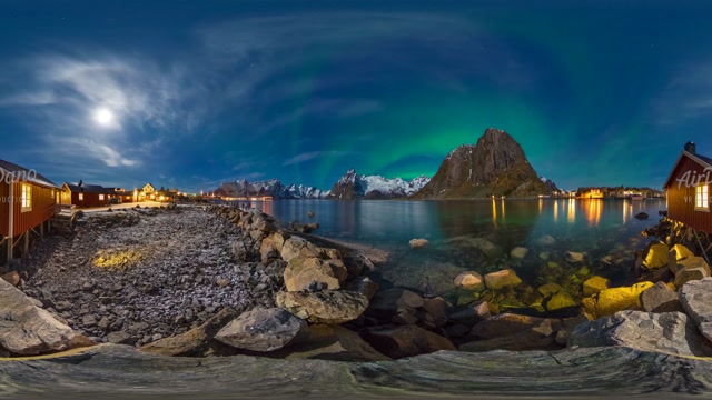 【360° VR】挪威的北极光,12К视频 超清 4K【元宇宙素材】图 【360° VR】挪威的北极光,12К视频 超清 4K【元宇宙素材】图