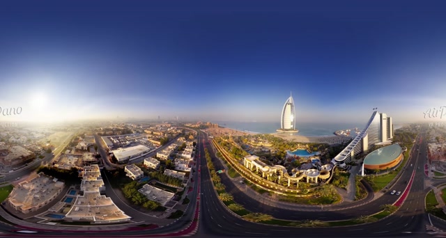 【360° VR】阿联酋(阿拉伯联合酋长国)。4k航拍视频 超清 4K【元宇宙素材】图